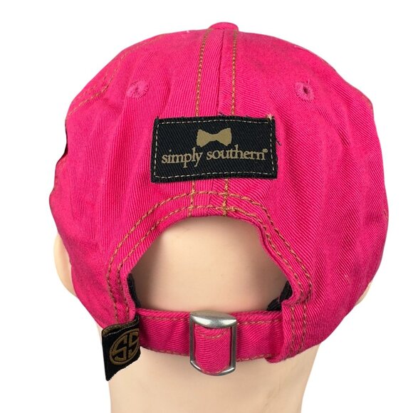 Simply Southern Follow Your Arrow Pink & Black Baseball Cap Hat Adjustable Strap - Picture 5 of 16